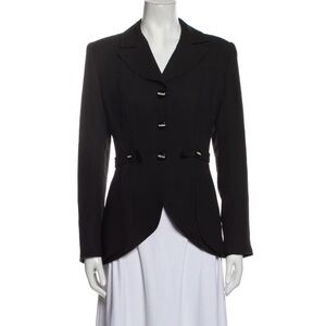 Alberto Makali Button‎ Blazer in Black Size 4